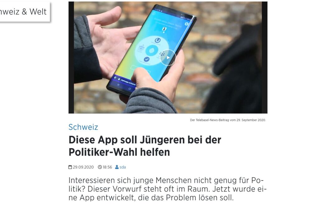 Projekt CH+ Games für Demokratie Games for Democracy Wahl-App Wahlen Basel-Stadt Telebasel